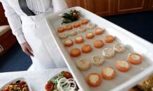 Canapés boat hire party